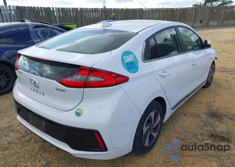 2017 Hyundai Ioniq Hybrid Sel из США, поврежденный, VIN KMHC75LC8HU021867
